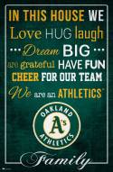 Oakland Athletics 17" x 26" In This House Sign