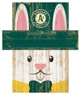 Oakland Athletics 19" x 16" Easter Bunny Head