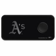 Oakland Athletics 3 in 1 Glass Wireless Charge Pad