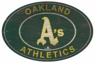 Oakland Athletics 46" Heritage Logo Oval Sign