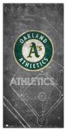 Oakland Athletics 6" x 12" Chalk Playbook Sign
