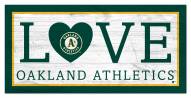 Oakland Athletics 6" x 12" Love Sign