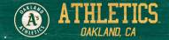 Oakland Athletics 6" x 24" Team Name Sign