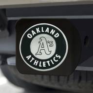 Oakland Athletics Black Matte Hitch Cover