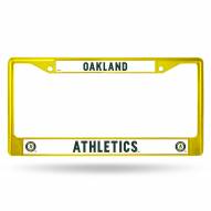 Oakland Athletics Color Metal License Plate Frame