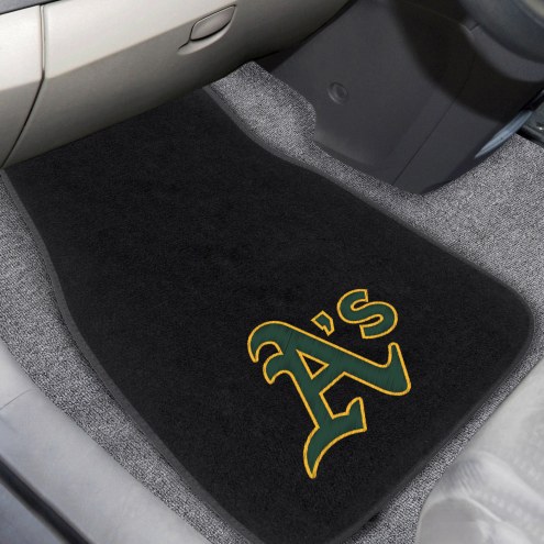 Oakland Athletics Embroidered Car Mats