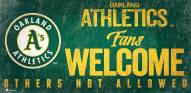 Oakland Athletics Fans Welcome Sign