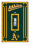 Oakland Athletics Glass Single Light Switch Plate Cover