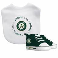Oakland Athletics Infant Bib & Shoes Gift Set