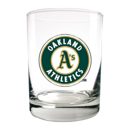 Oakland Athletics MLB 2-Piece 14 Oz. Rocks Glass Set