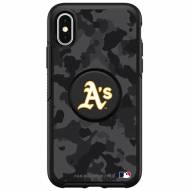 Oakland Athletics OtterBox Urban Camo Symmetry PopSocket iPhone Case