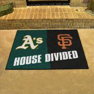 Oakland Athletics/San Francisco Giants House Divided Mat