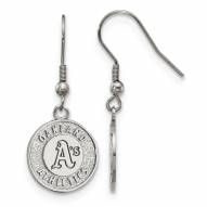 Oakland Athletics Stainless Steel Dangle Earrings