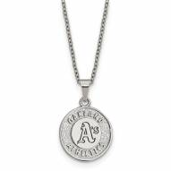 Oakland Athletics Stainless Steel Pendant Necklace
