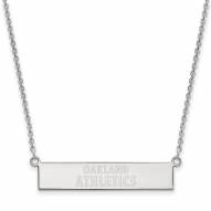 Oakland Athletics Sterling Silver Bar Necklace