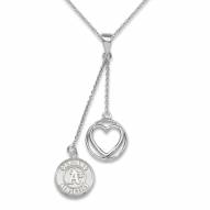 Oakland Athletics Sterling Silver Heart Necklace