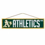 Oakland Athletics Wood Avenue Sign