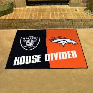 Las Vegas Raiders/Denver Broncos House Divided Mat