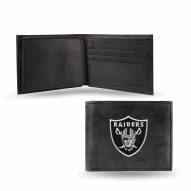 Las Vegas Raiders Embroidered Leather Billfold Wallet