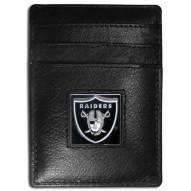 Las Vegas Raiders Leather Money Clip/Cardholder in Gift Box