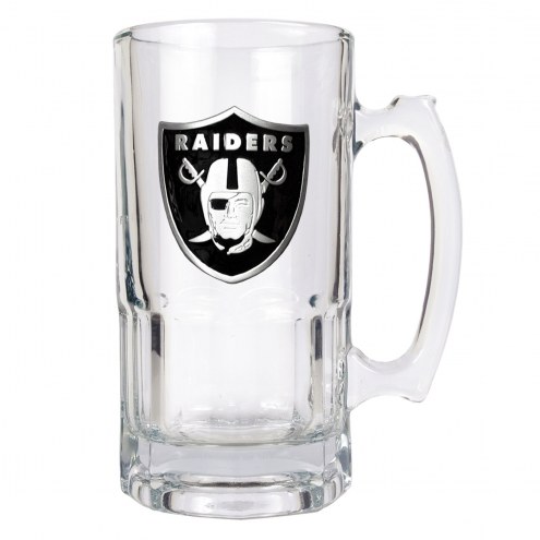 Las Vegas Raiders NFL 1 Liter Glass Macho Mug