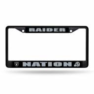 Las Vegas Raiders Rico Black Metal License Plate Frame