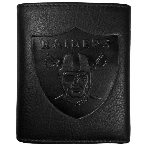 Las Vegas Raiders Embossed Leather Tri-fold Wallet