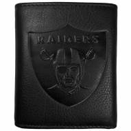 Las Vegas Raiders Embossed Leather Tri-fold Wallet
