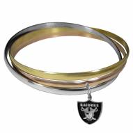 Las Vegas Raiders Tri-color Bangle Bracelet