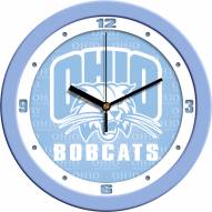 Ohio Bobcats Baby Blue Wall Clock