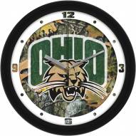 Ohio Bobcats Camo Wall Clock