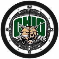 Ohio Bobcats Carbon Fiber Wall Clock
