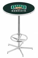 Ohio Bobcats Chrome Bar Table with Foot Ring
