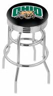 Ohio Bobcats Double Ring Swivel Barstool with Ribbed Accent Ring