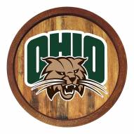 Ohio Bobcats "Faux" Barrel Top Sign