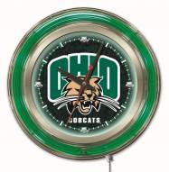Ohio Bobcats Neon Clock