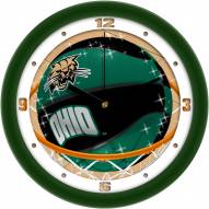 Ohio Bobcats Slam Dunk Wall Clock