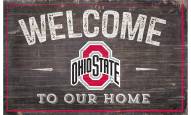 Ohio State Buckeyes 11" x 19" Welcome to Our Home Sign