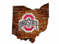 Ohio State Buckeyes 12" Roadmap State Sign