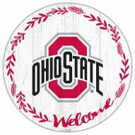 Ohio State Buckeyes 12" Welcome Circle Sign