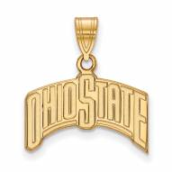 Ohio State Buckeyes 14k Yellow Gold Large Pendant