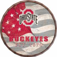 Ohio State Buckeyes 16" Flag Barrel Top
