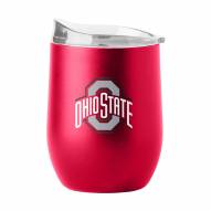 Ohio State Buckeyes 16 oz. Flipside Powder Coat Curved Beverage Glass