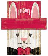 Ohio State Buckeyes 19" x 16" Easter Bunny Head