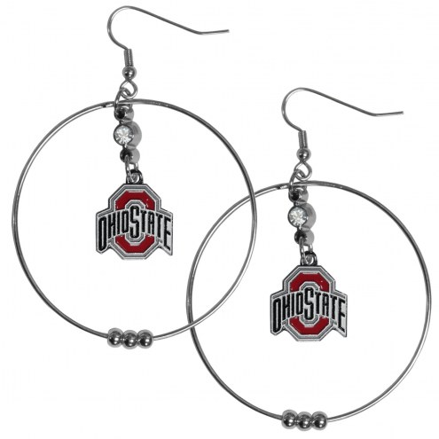 Ohio State Buckeyes 2&quot; Hoop Earrings