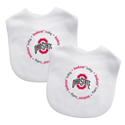 Ohio State Buckeyes 2-Pack Baby Bibs