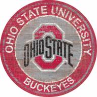 Ohio State Buckeyes 24" Heritage Logo Round Sign