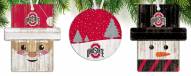 Ohio State Buckeyes 3-Pack Christmas Ornament Set
