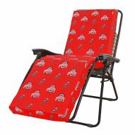Ohio State Buckeyes 3 Piece Chaise Lounge Chair Cushion