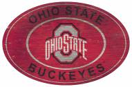 Ohio State Buckeyes 46" Heritage Logo Oval Sign